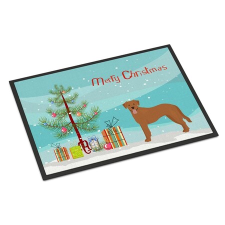 Carolines Treasures 24 x 36 in. Goldador Christmas Tree Indoor or Outdoor Mat CK3836JMAT